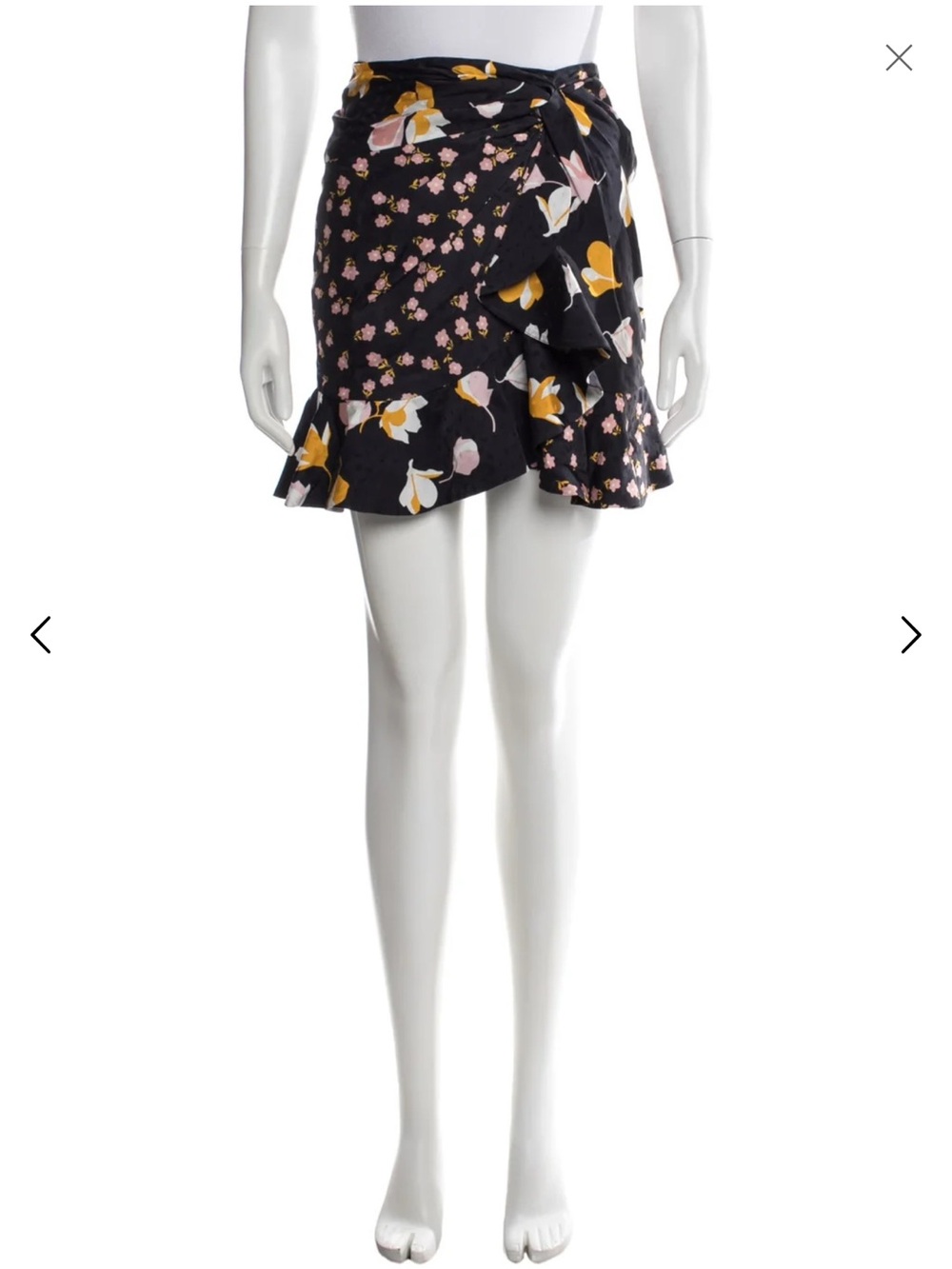 Self portrait Floral Print Mini Skirt size 4